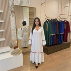 Jellaba avec fourrure et dentelle